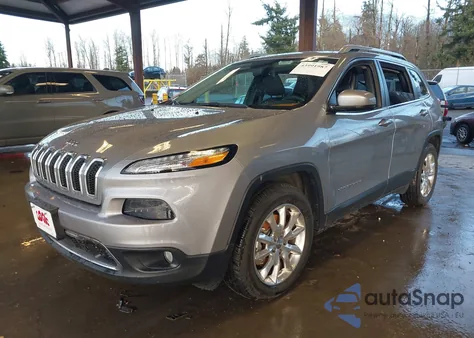 2015 Jeep Cherokee Limited z USA, uszkodzony, nr VIN 1C4PJMDB8FW719744
